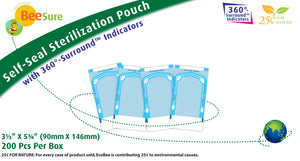 BeeSure Self-Seal Sterilization Pouches (BE-1221/1235/1231/1251)