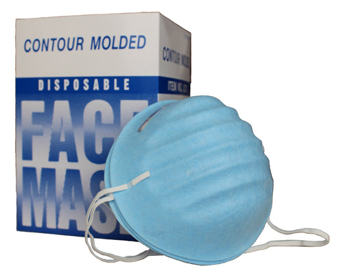 Unicare Contour Molded Face Masks, Blue or White (UC-2121B/W)